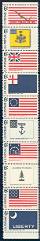 Historic FlagsUnited States, 1968Set of 10 Mint Stamps